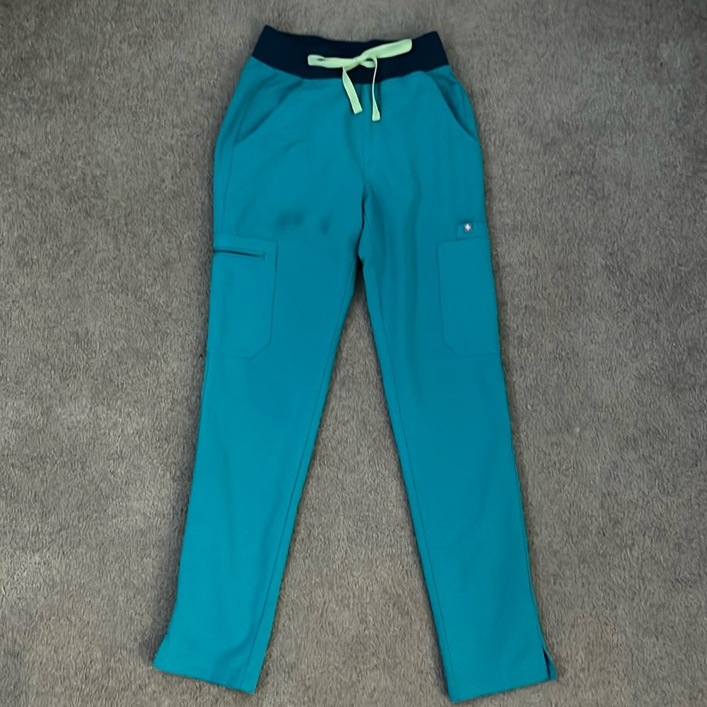 Figs Teal Scrub Pants